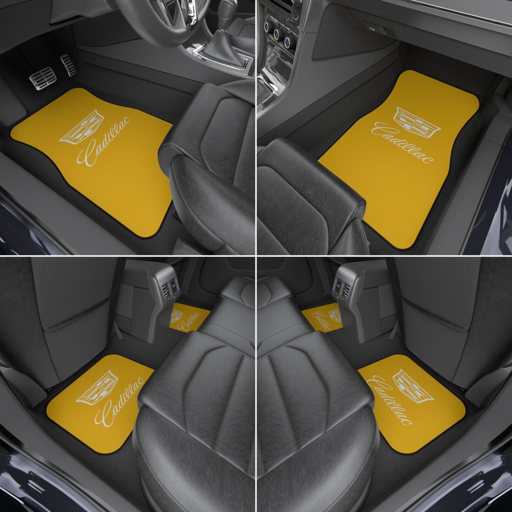 Cadillac Car Mats, Universal Car Floor Mats, Available Colors Options (Front Set / 2x Front)