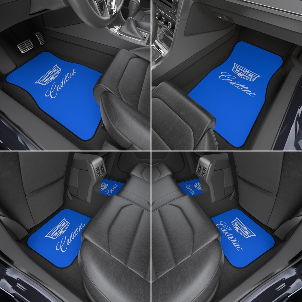 Cadillac Car Mats, Universal Car Floor Mats, Available Colors Options (Rear Set / 2x Rear)