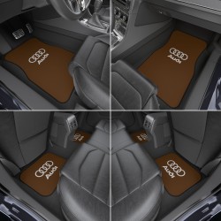 Audi Car Mats, Universal Car Floor Mats, Available Colors Options (Complete Set / 2x Front & 2x Rear)