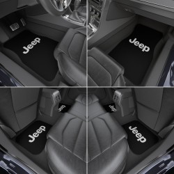 Jeep Car Mats, Universal Car Floor Mats, Available Colors Options (Complete Set / 2x Front & 2x Rear)