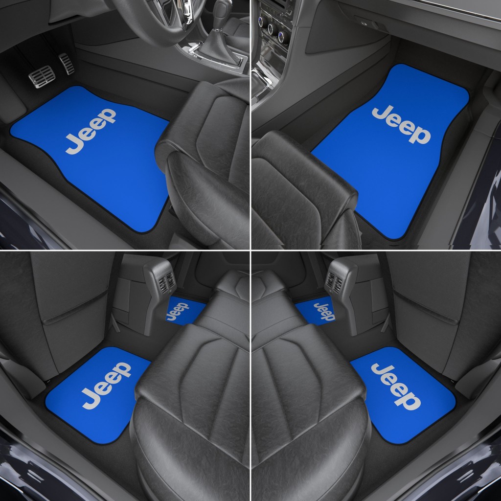 Jeep Car Mats, Universal Car Floor Mats, Available Colors Options (Front Set / 2x Front)