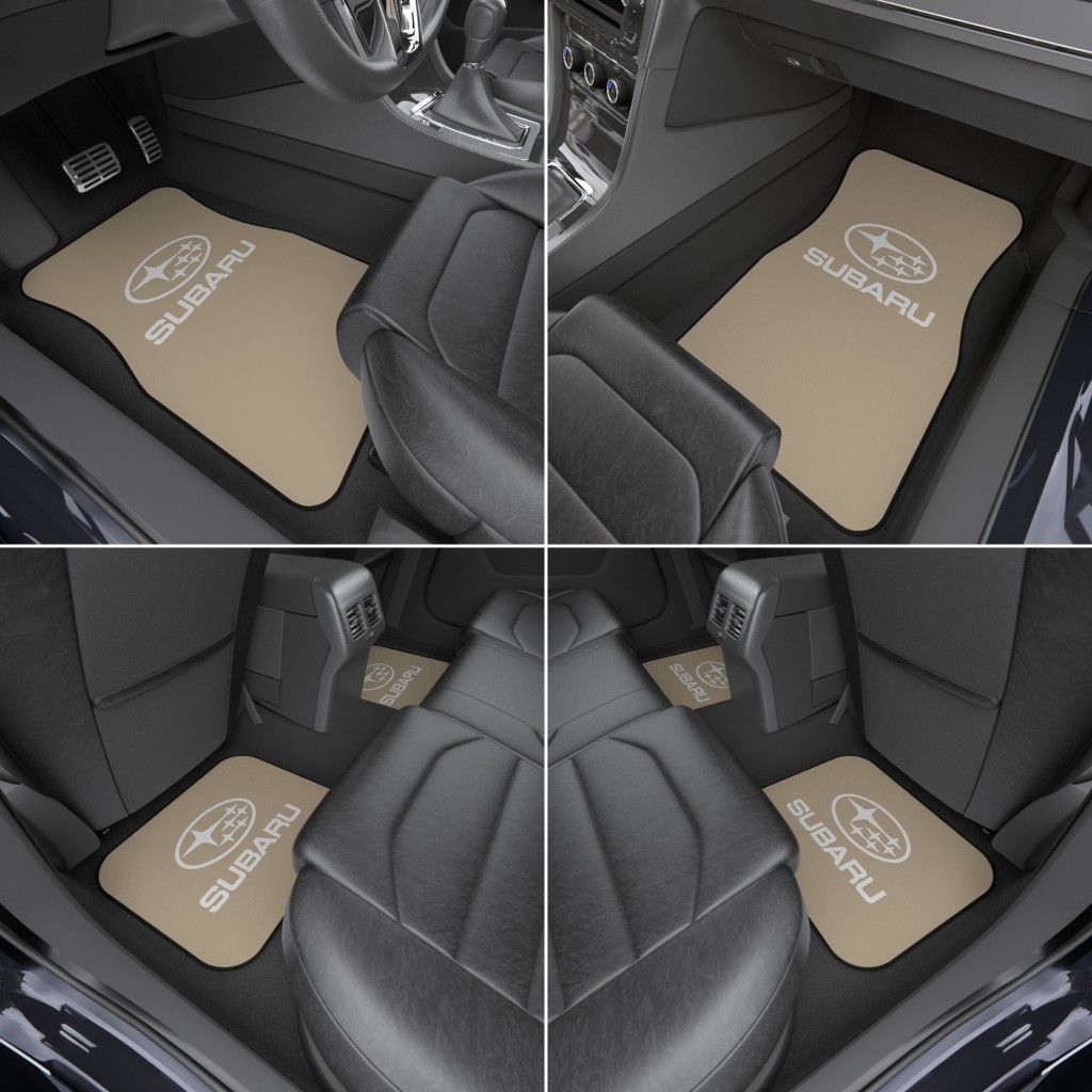 Subaru Car Mats, Universal Car Floor Mats, Available Colors Options (Complete Set / 2x Front & 2x Rear)