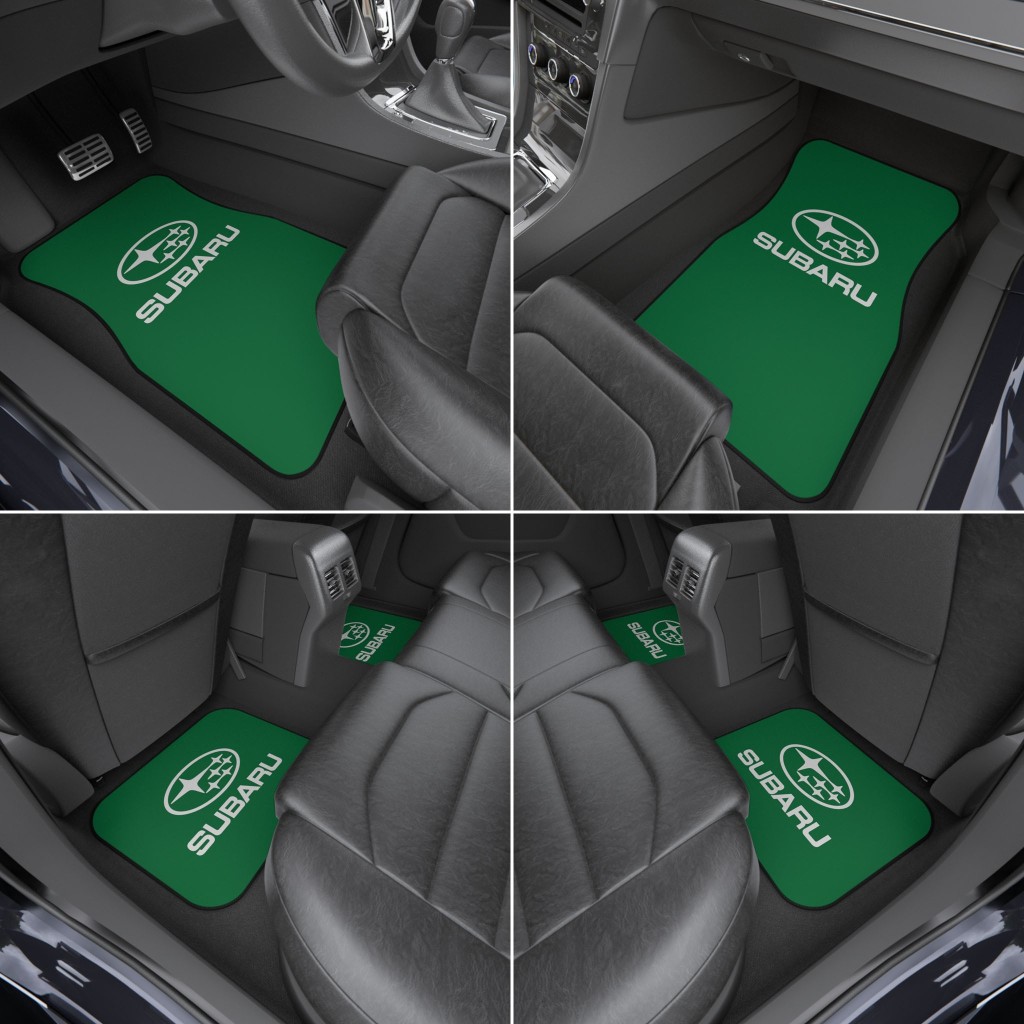 Subaru Car Mats, Universal Car Floor Mats, Available Colors Options (Rear Set / 2x Rear)