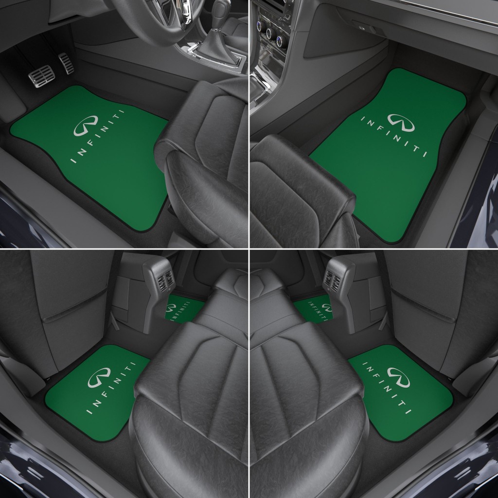 Infiniti Car Mats, Universal Car Floor Mats, Available Colors Options (Complete Set / 2x Front & 2x Rear)