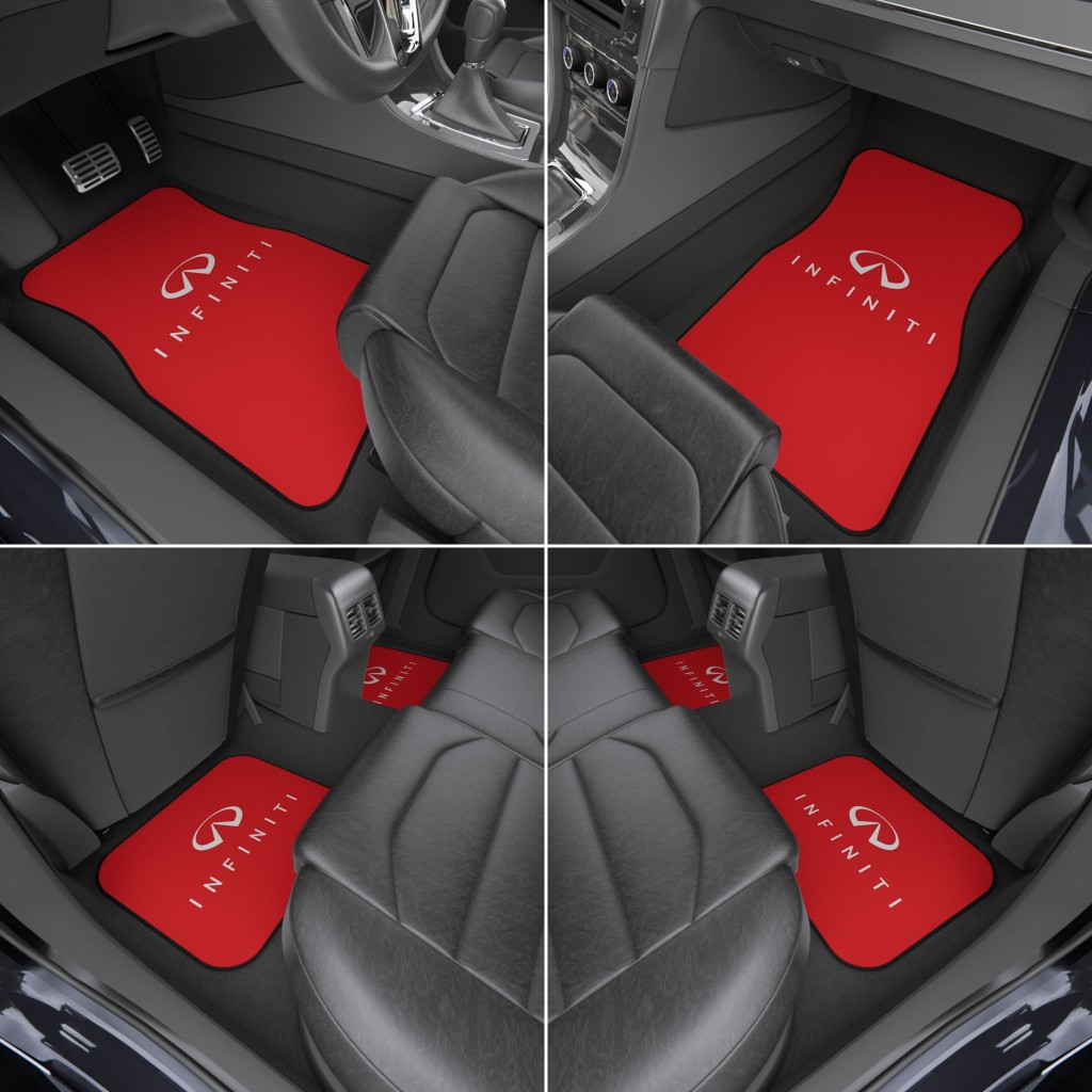 Infiniti Car Mats, Universal Car Floor Mats, Available Colors Options (Front Set / 2x Front)