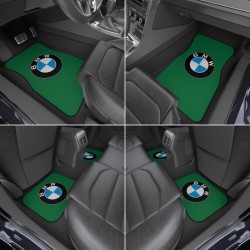 BMW Car Mats, Universal Car Floor Mats, Available Colors Options (Complete Set / 2x Front & 2x Rear)