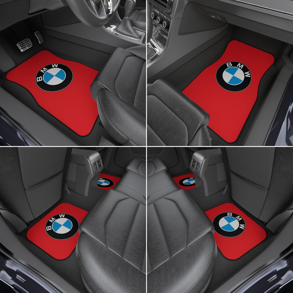 BMW Car Mats, Universal Car Floor Mats, Available Colors Options (Complete Set / 2x Front & 2x Rear)