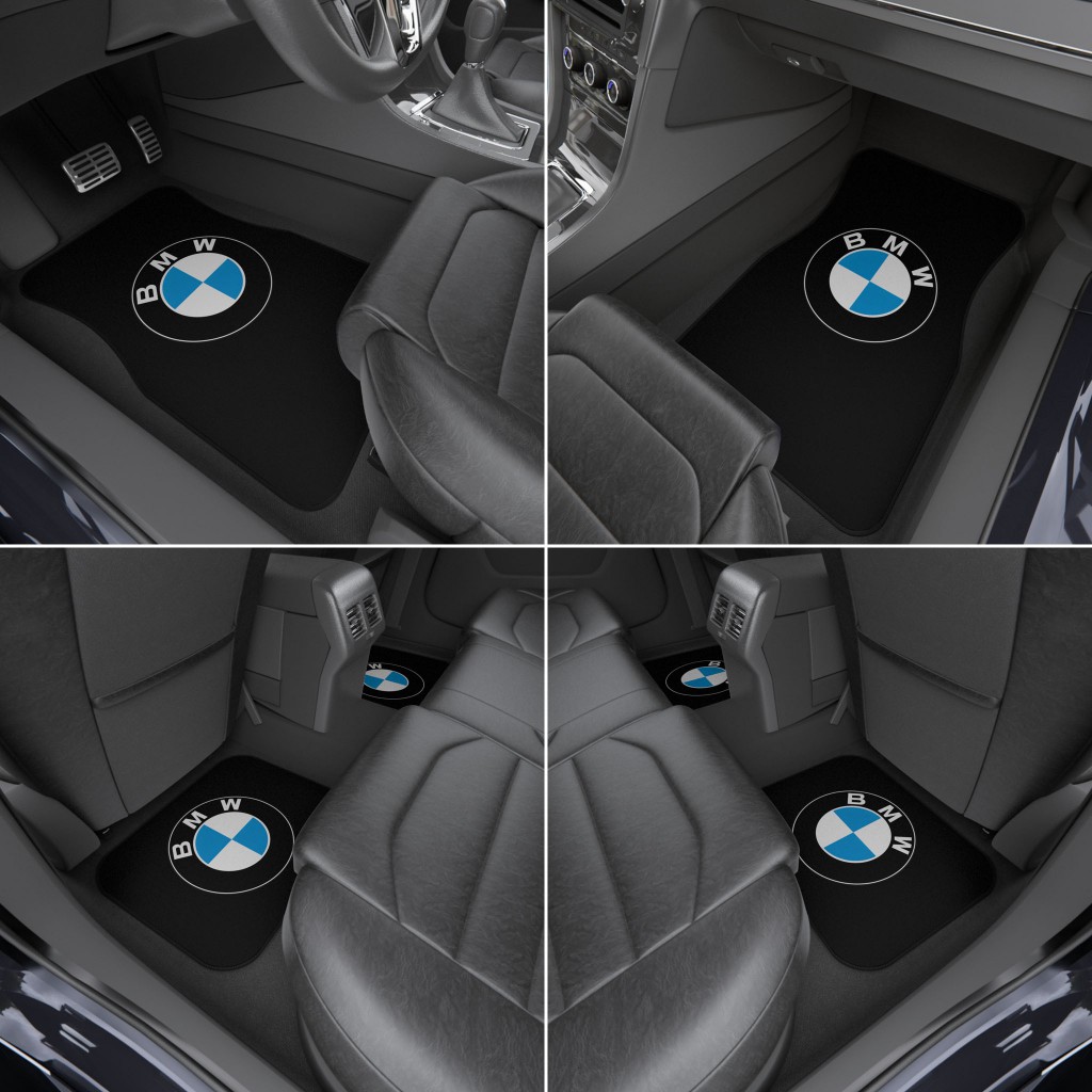 BMW Car Mats, Universal Car Floor Mats, Available Colors Options (Front Set / 2x Front)